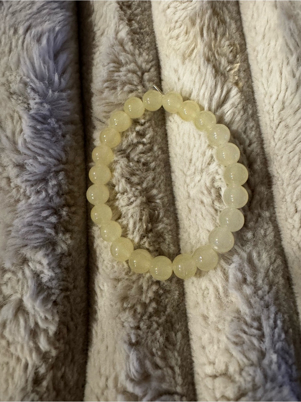 Yellow Beaded Stretch Bracelet - Women Jewelry